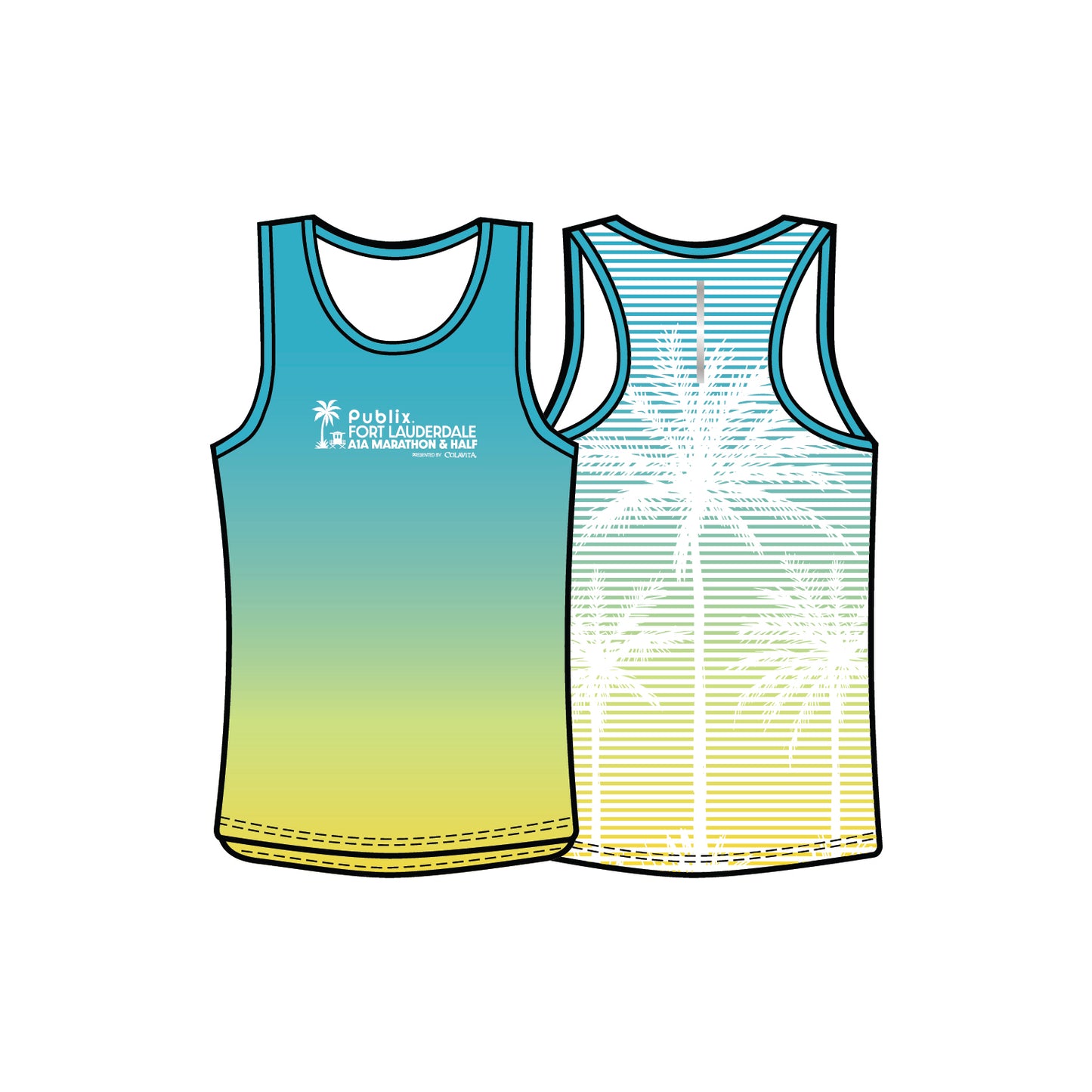 *PRE-ORDER* A1A Sublimated Performance Tank - Men's - Neon Palms