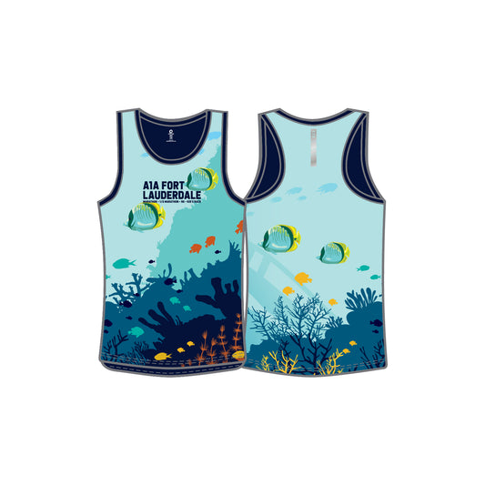 A1A Sublimated Performance Tank - Mens - Ocean Life
