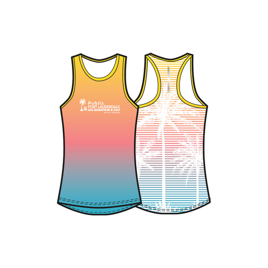 *PRE-ORDER* A1A Sublimated Performance Tank - Women's - Neon Palms